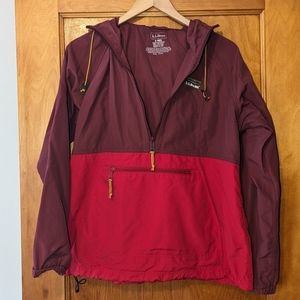 L.L. Bean Red Burgundy Mountain Anorak | Size Small